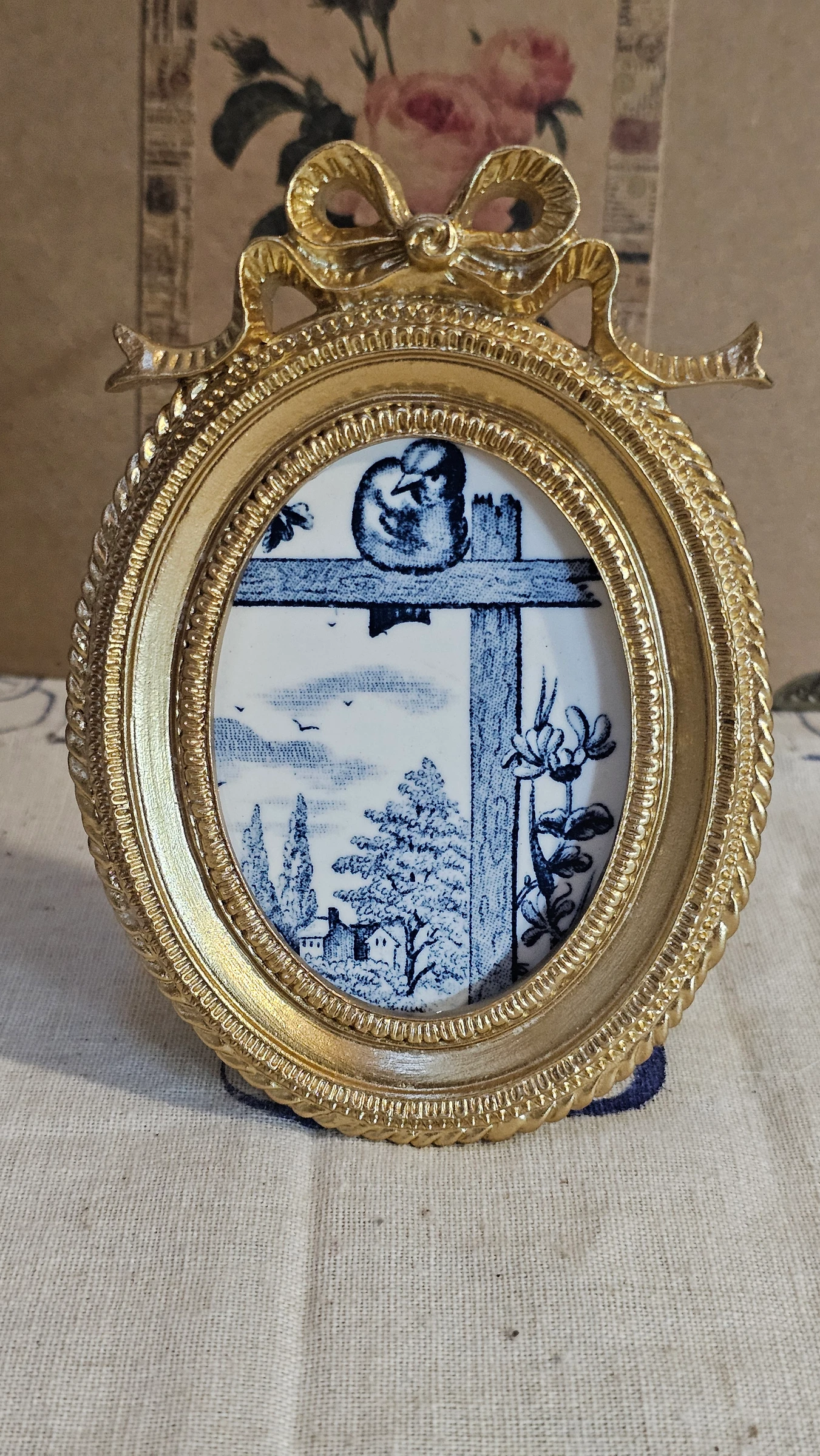 Iron Earth Salins Landscape Birds Plate Frame – photo 4